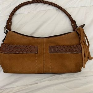 Fossil Brown Suede & Leather Purse